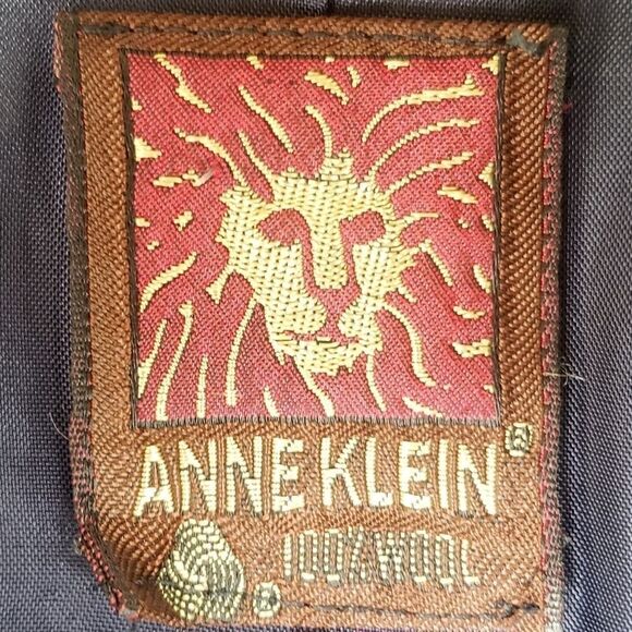 Anne Klein 100% Wool Black Blazer Jacket 12 - Picture 3 of 8